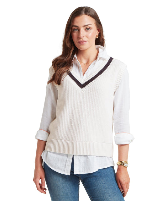 Hambledon Vest Soft White/Navy