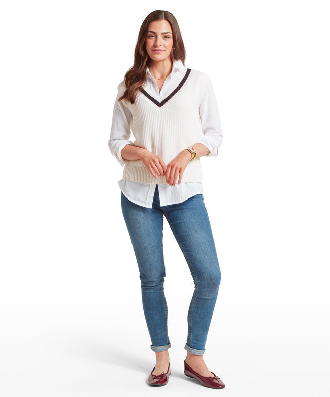 Hambledon Vest Soft White/Navy