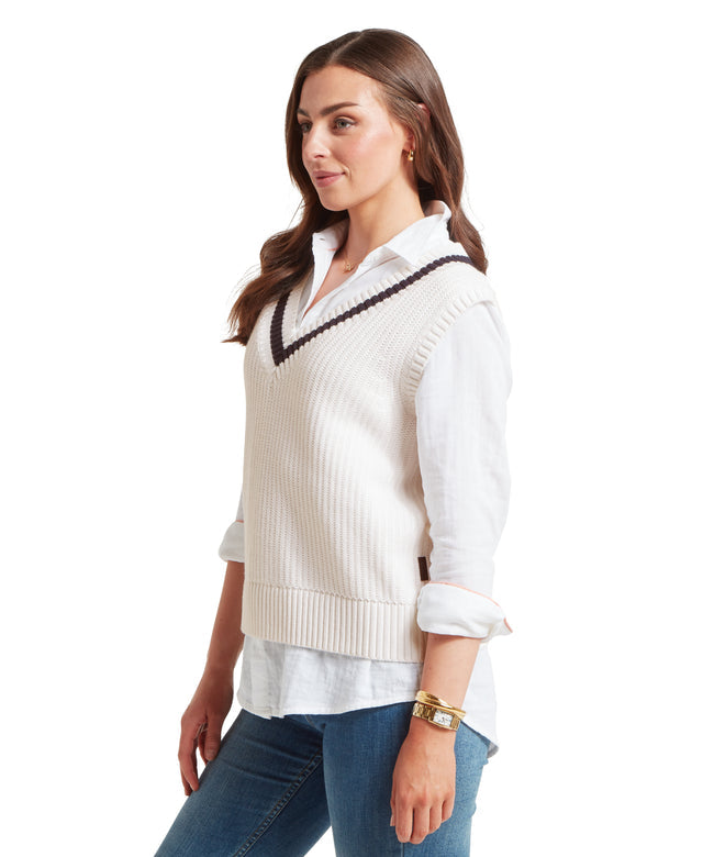 Hambledon Vest Soft White/Navy