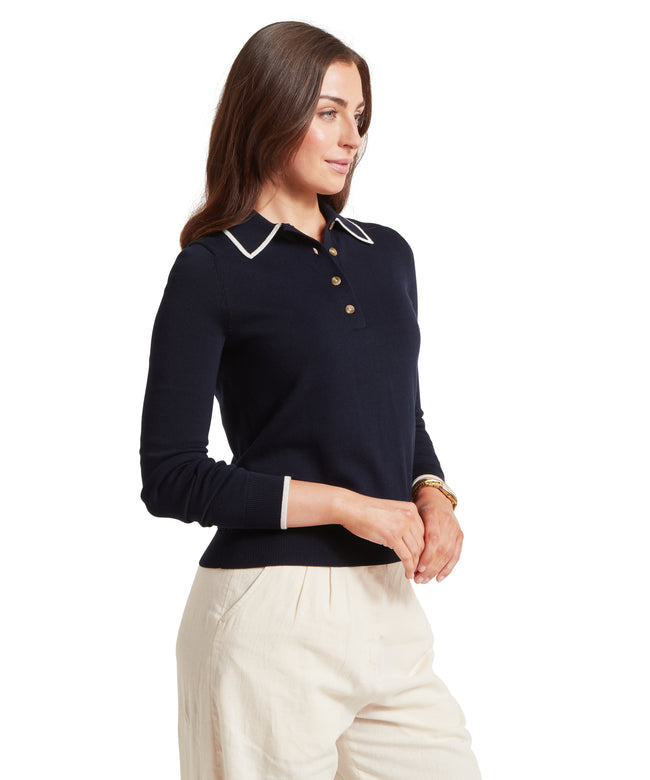 Portloe jumper navy/dove