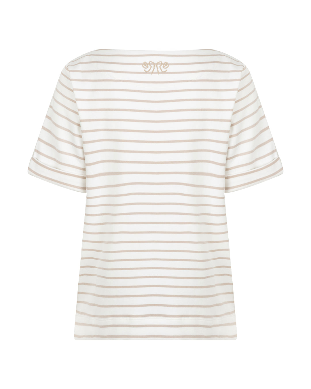 Terry Stripe Short Sleeve Pebble