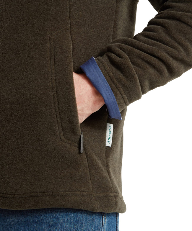 Berkeley Quarter Zip Fleece Dark Olive