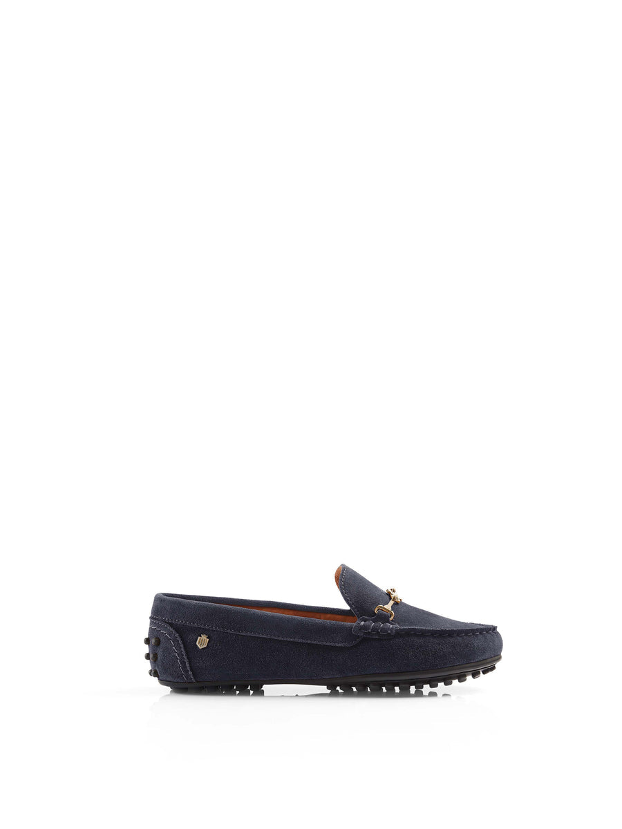 Trinity Navy Driving Shoes
