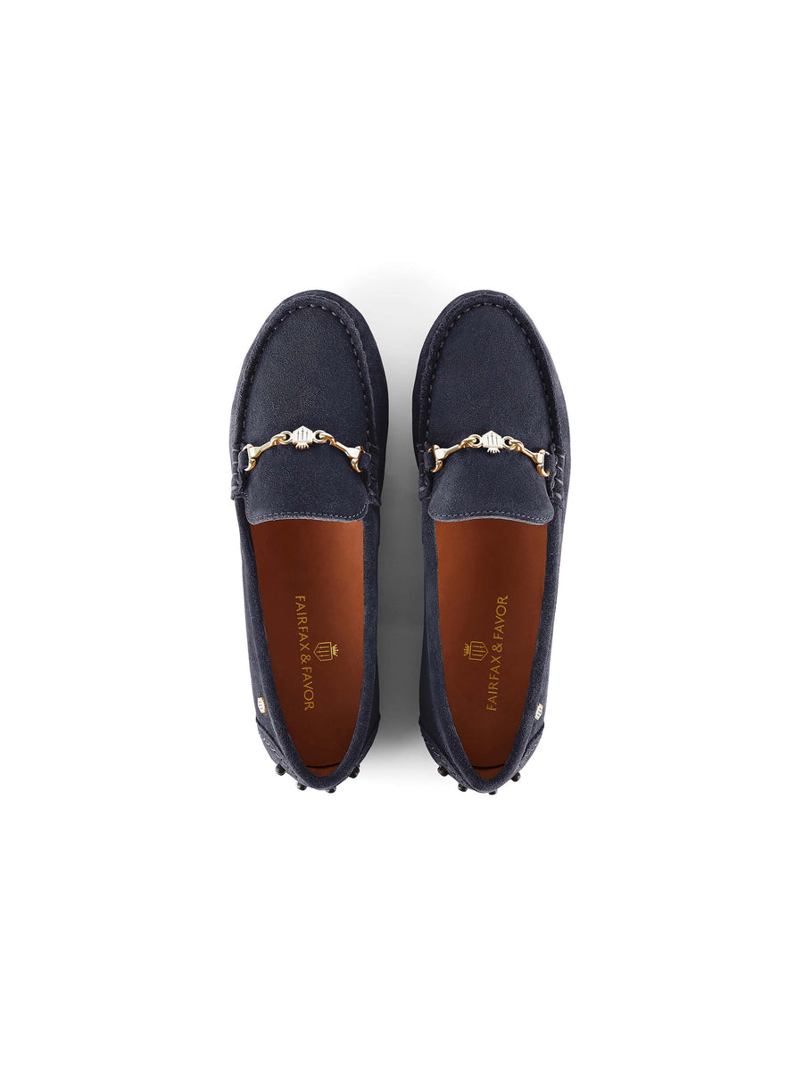 Trinity Navy Driving Shoes