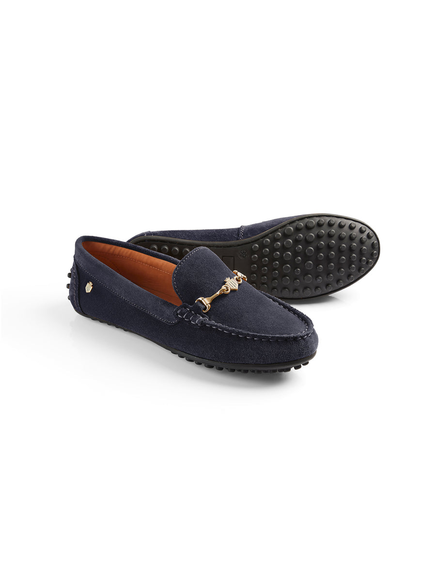 Trinity Navy Driving Shoes