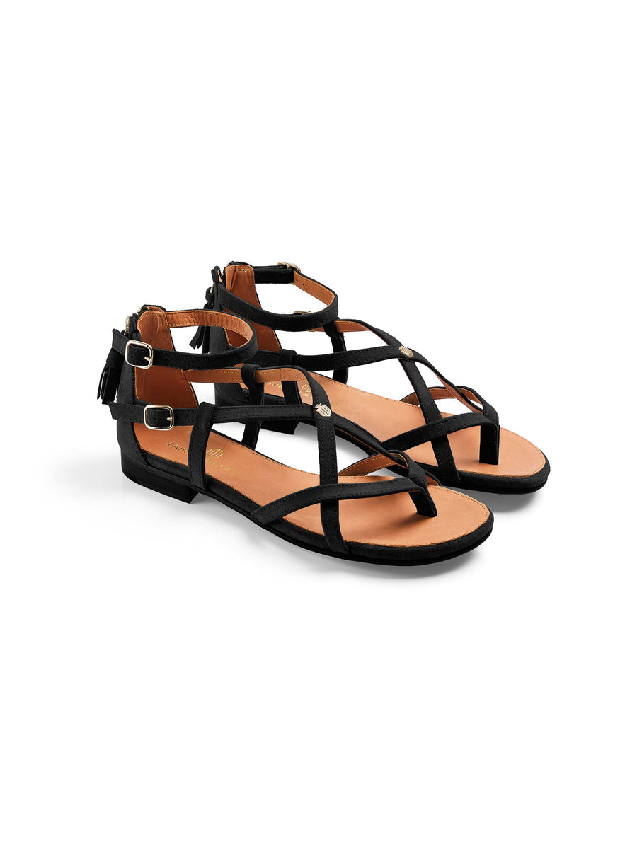 Brancaster Black Sandals