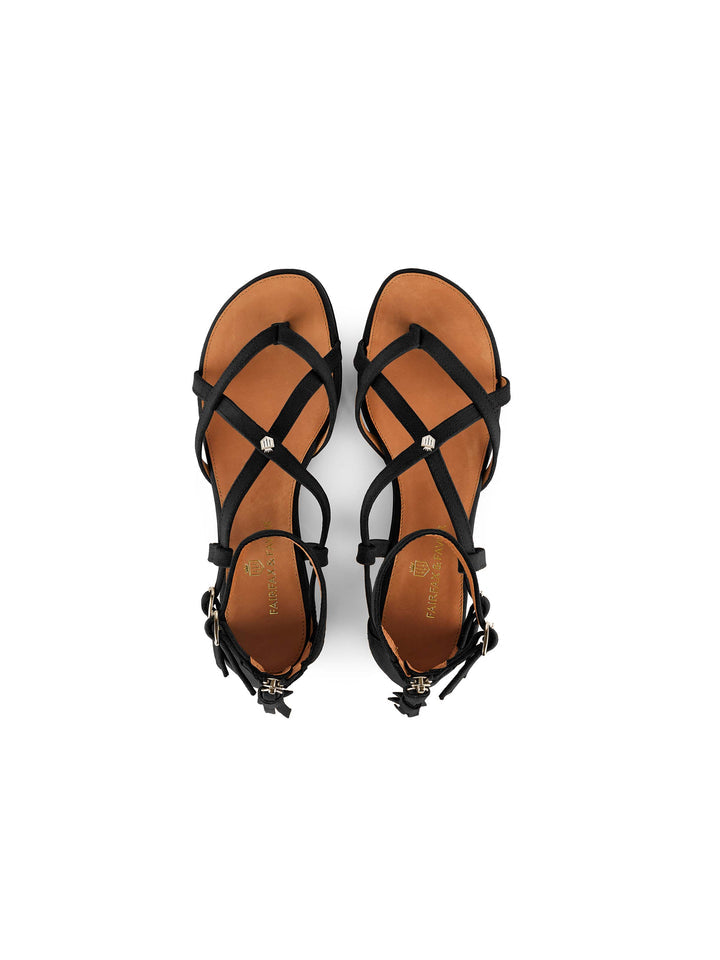 Brancaster Black Sandals