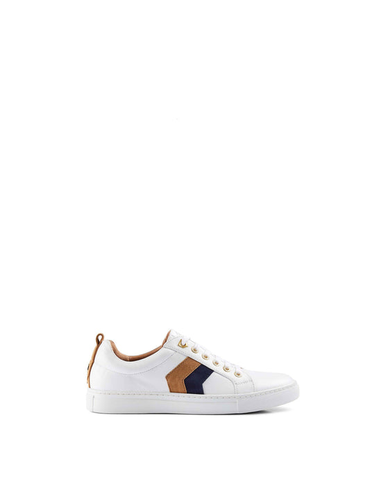 Alexandra Tan & Navy Trainers