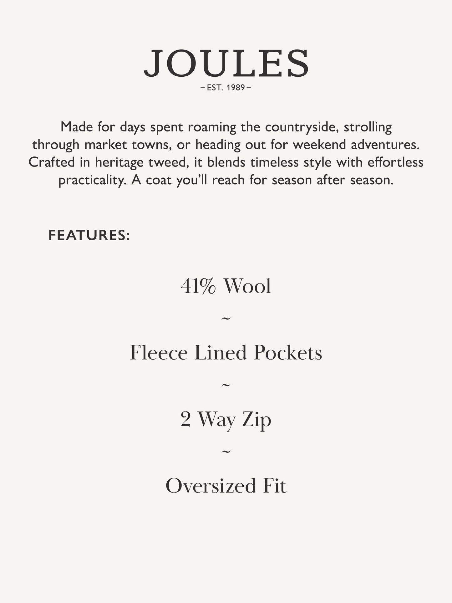 Contemporary Brown Check Tweed Fieldcoat