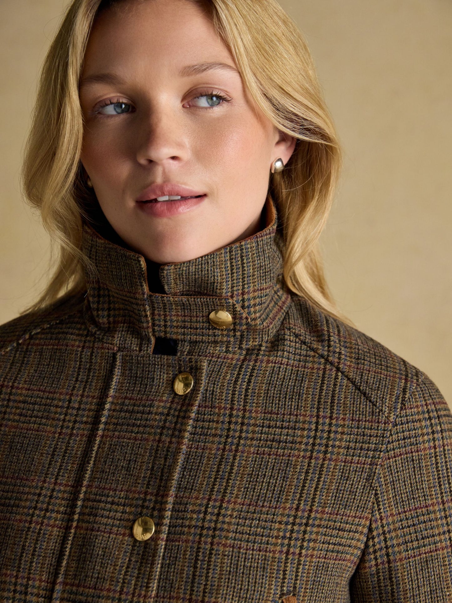 Contemporary Brown Check Tweed Fieldcoat