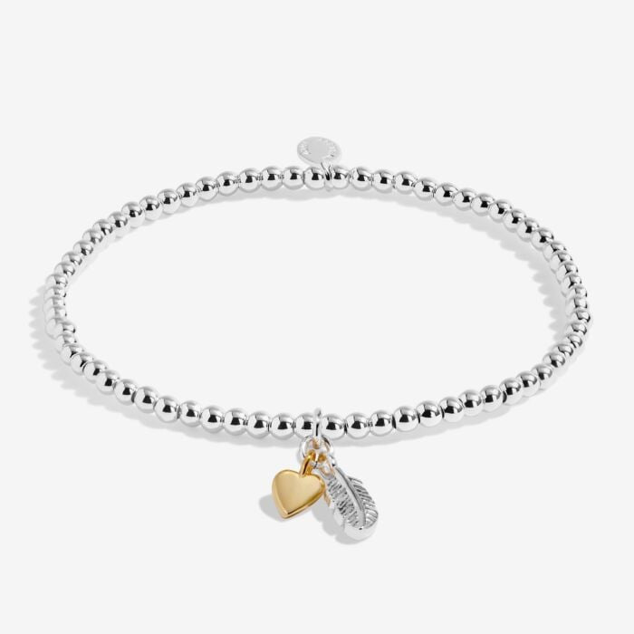 Remembrance A Little 'Sending Love And Strength' Bracelet in Silver and Gold Plating