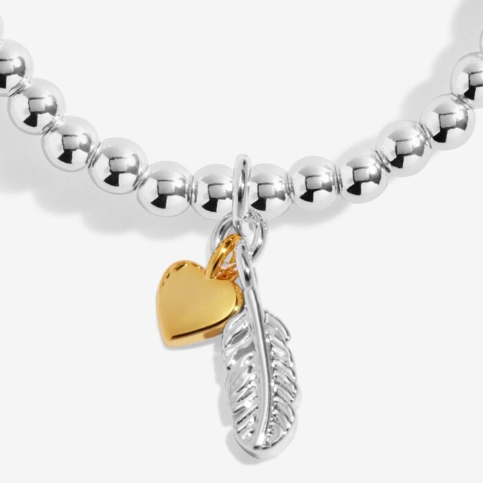 Remembrance A Little 'Sending Love And Strength' Bracelet in Silver and Gold Plating