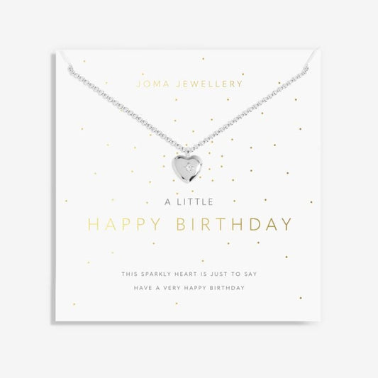 A Little 'Happy Birthday' Necklace in Silver Plating