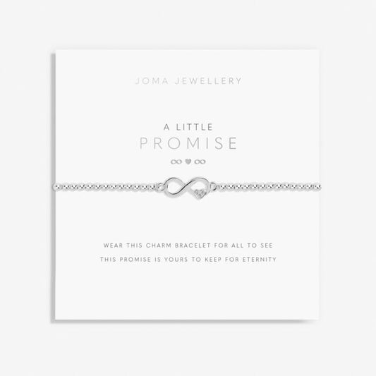 A Little 'Promise' Bracelet in Silver Plating