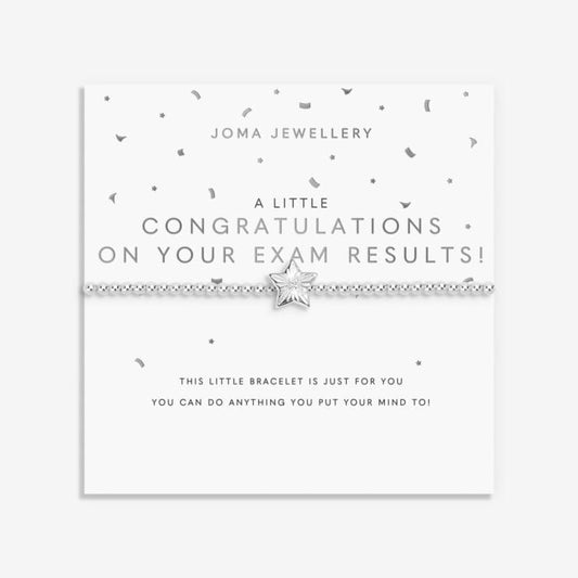 A Little 'Congratulations On Your Exam Results!' Bracelet in Silver Plating