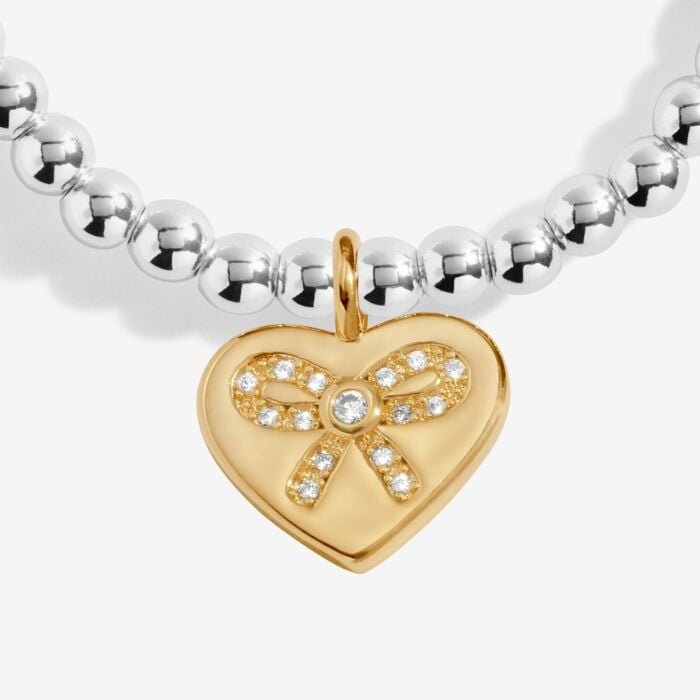 A Little 'To My Bestie On Your Birthday' Bracelet in Silver and Gold Plating