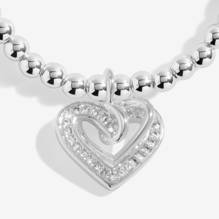 A Little 'Forever Thankful You Are My Friend' Bracelet in Silver Plating