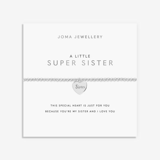 A Little 'Super Sister' Bracelet in Silver Plating