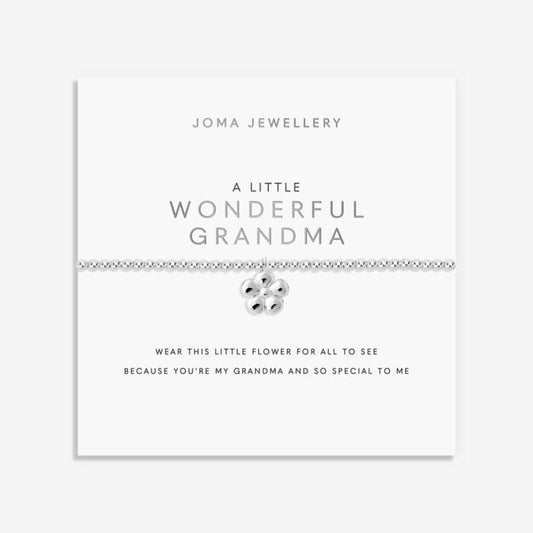 A Little 'Wonderful Grandma' Bracelet in Silver Plating