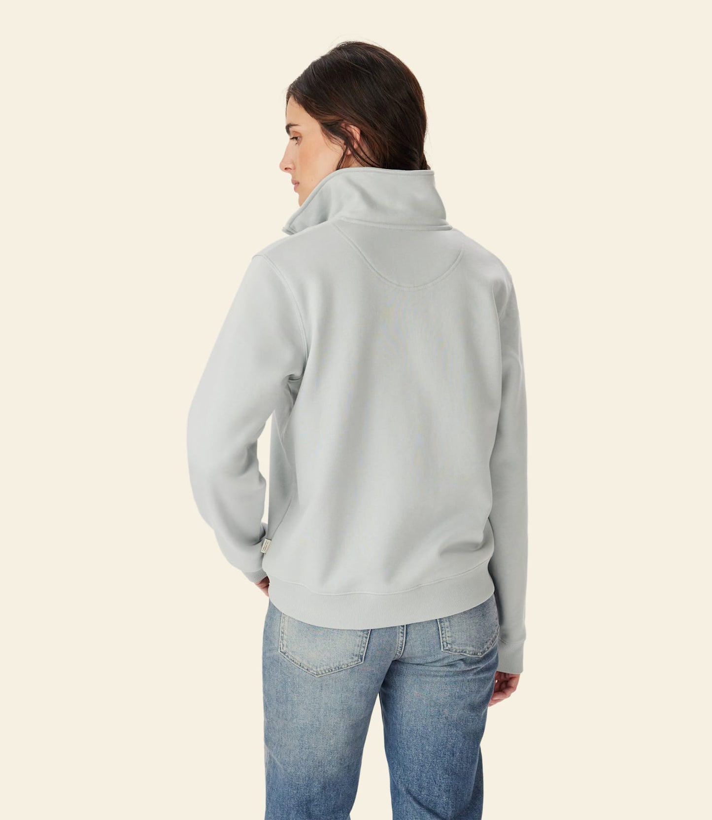 Trickett 1/4 Zip Sweatshirt Salt