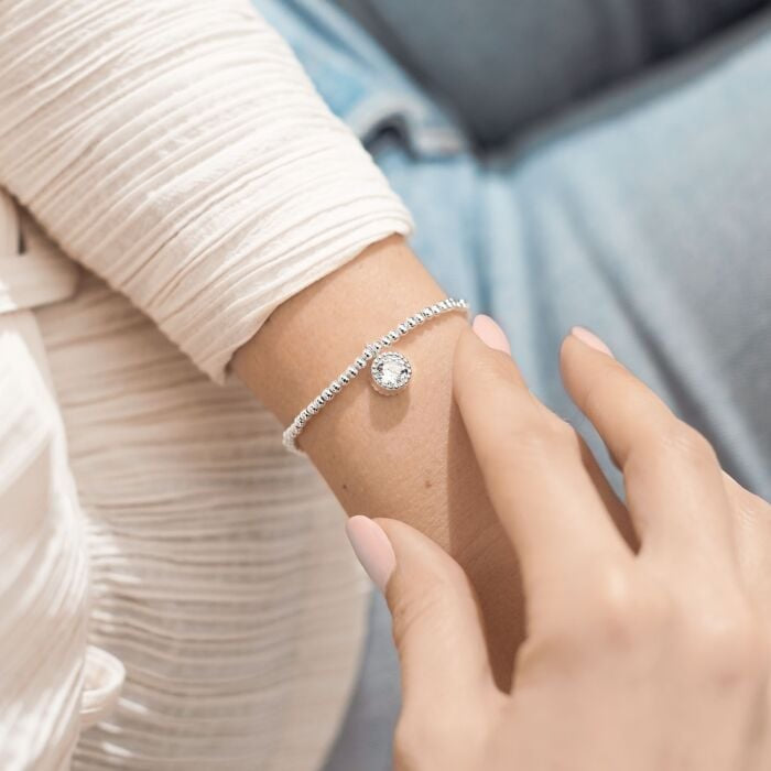 A Little 'Thank You' Bracelet in Silver Plating