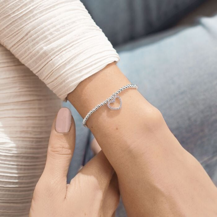 A Little 'Thank You' Bracelet in Silver Plating