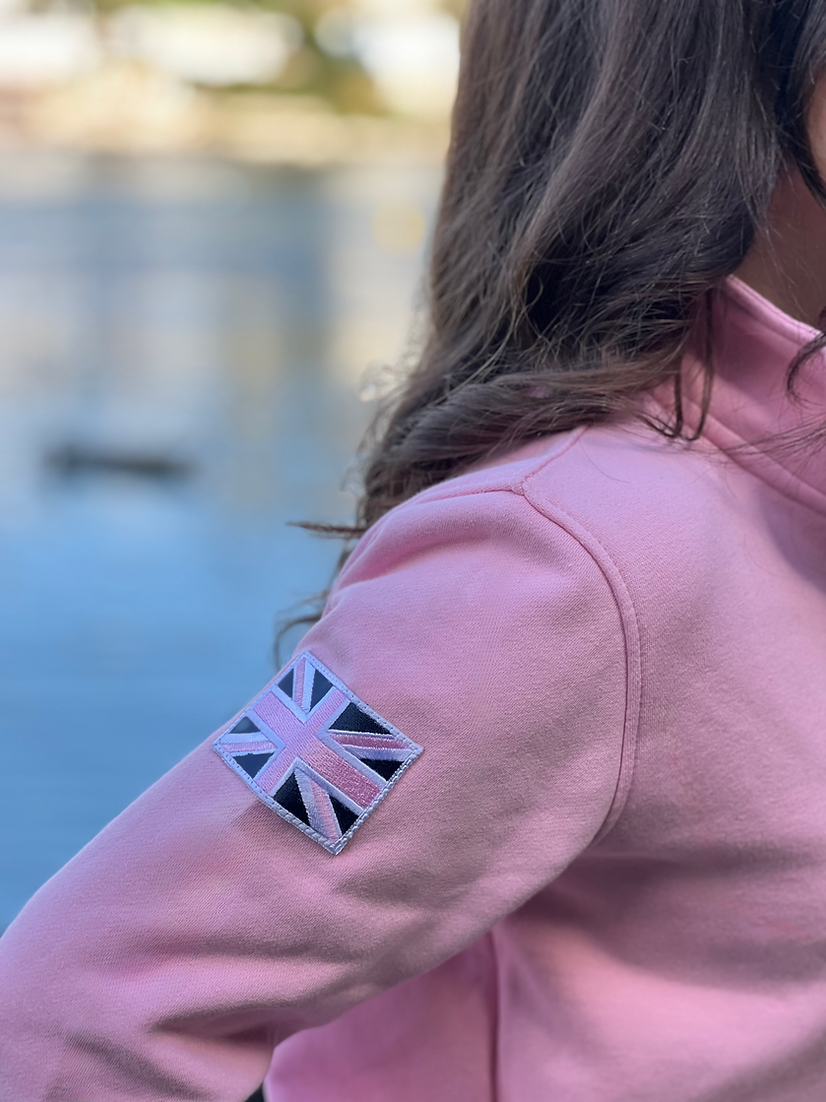 Tidal 1/4 Zip Monogram Provence Pink