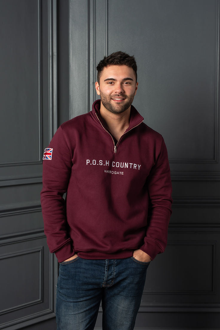 Tidal 1/4 Zip Ruby Port