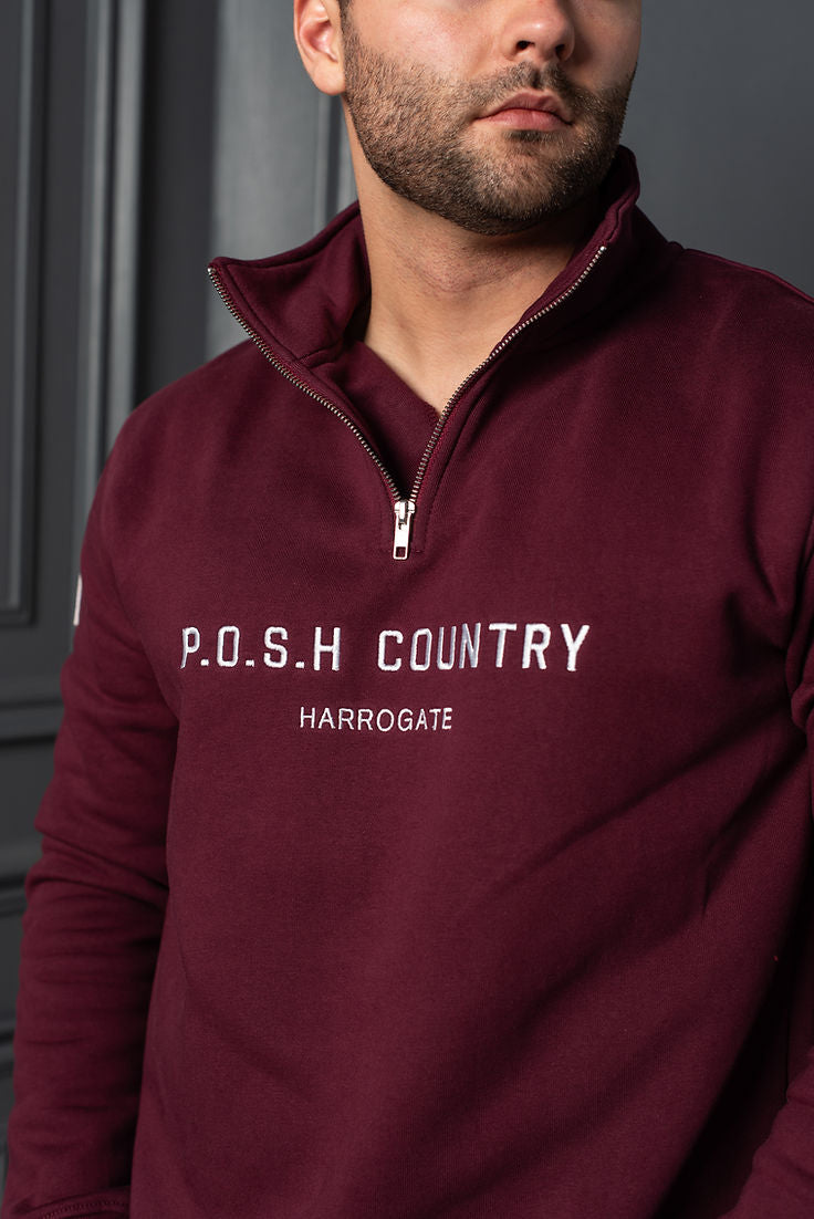 Tidal 1/4 Zip Ruby Port