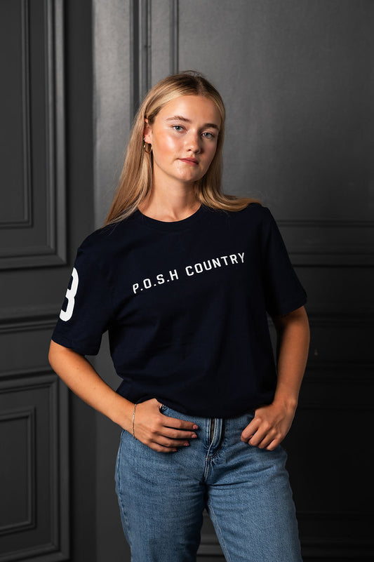 The Number Tee Navy