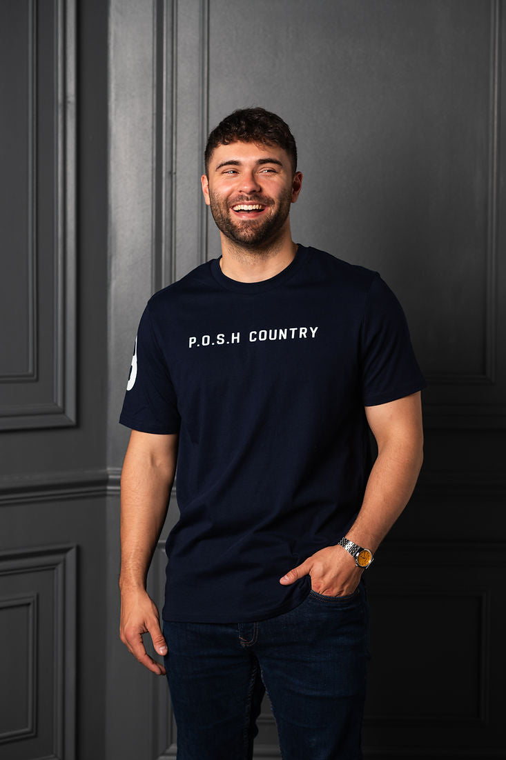 The Number Tee Navy