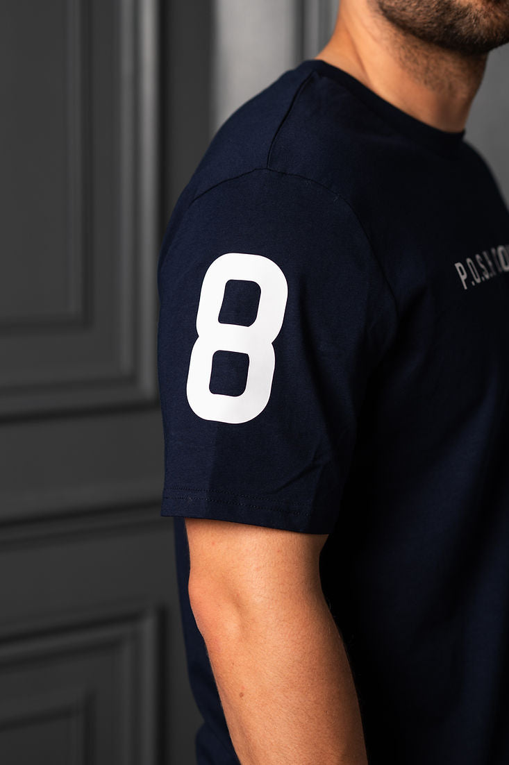 The Number Tee Navy