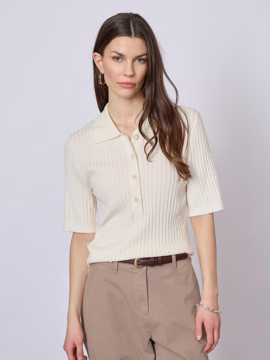 Kira 3/4 Sleeve Jumper Ecru