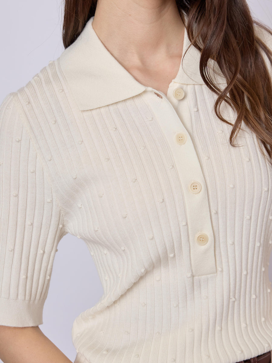 Kira 3/4 Sleeve Jumper Ecru