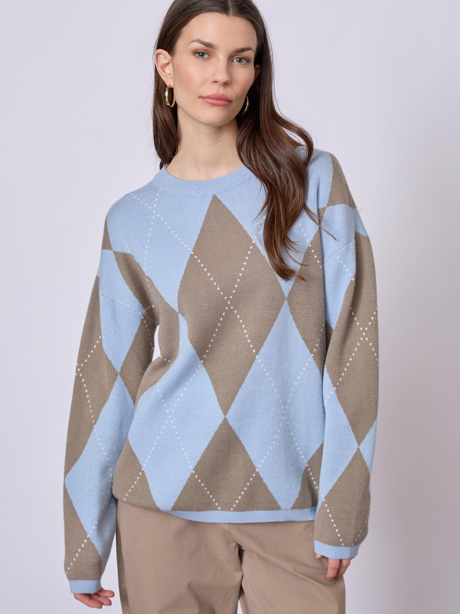 Kaja Jumper Blue Pattern