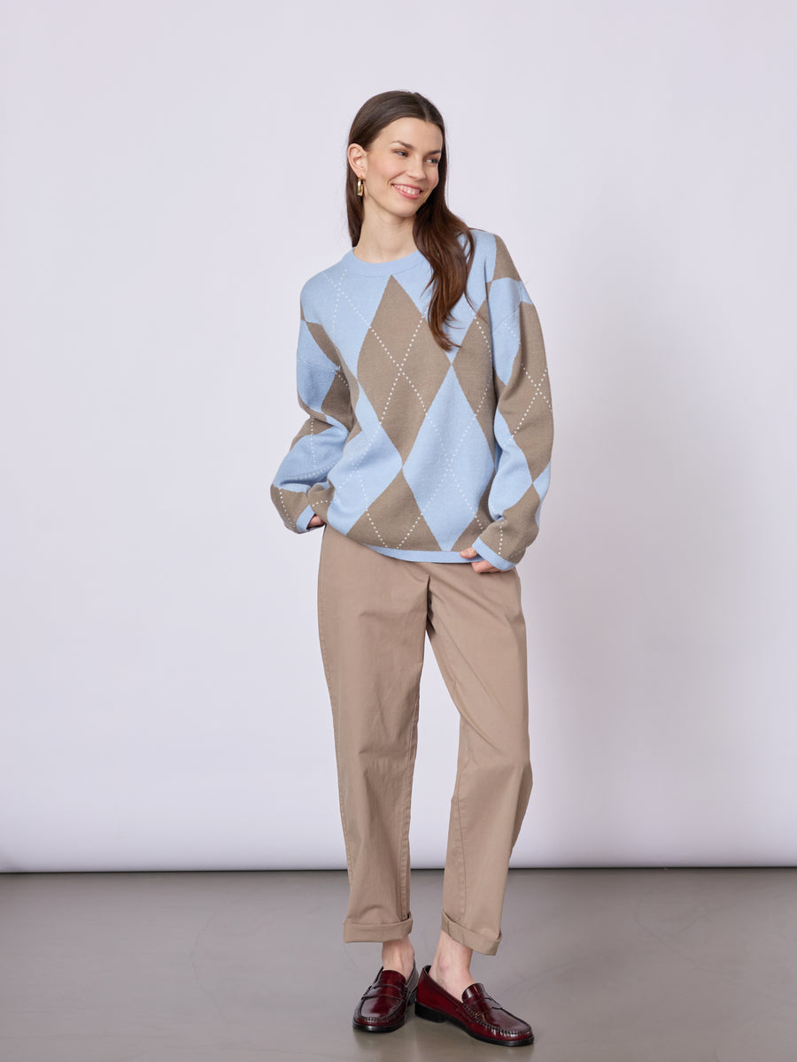 Kaja Jumper Blue Pattern