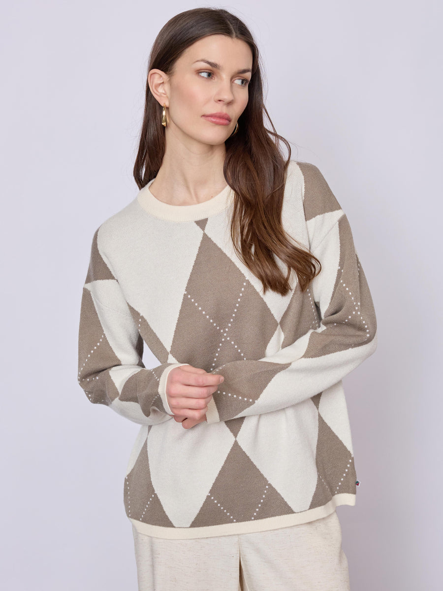 Kaja Jumper Ecru Pattern
