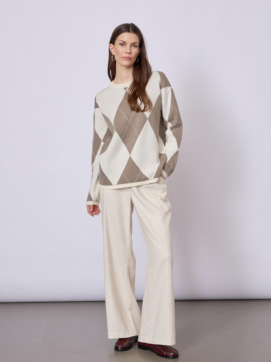Kaja Jumper Ecru Pattern