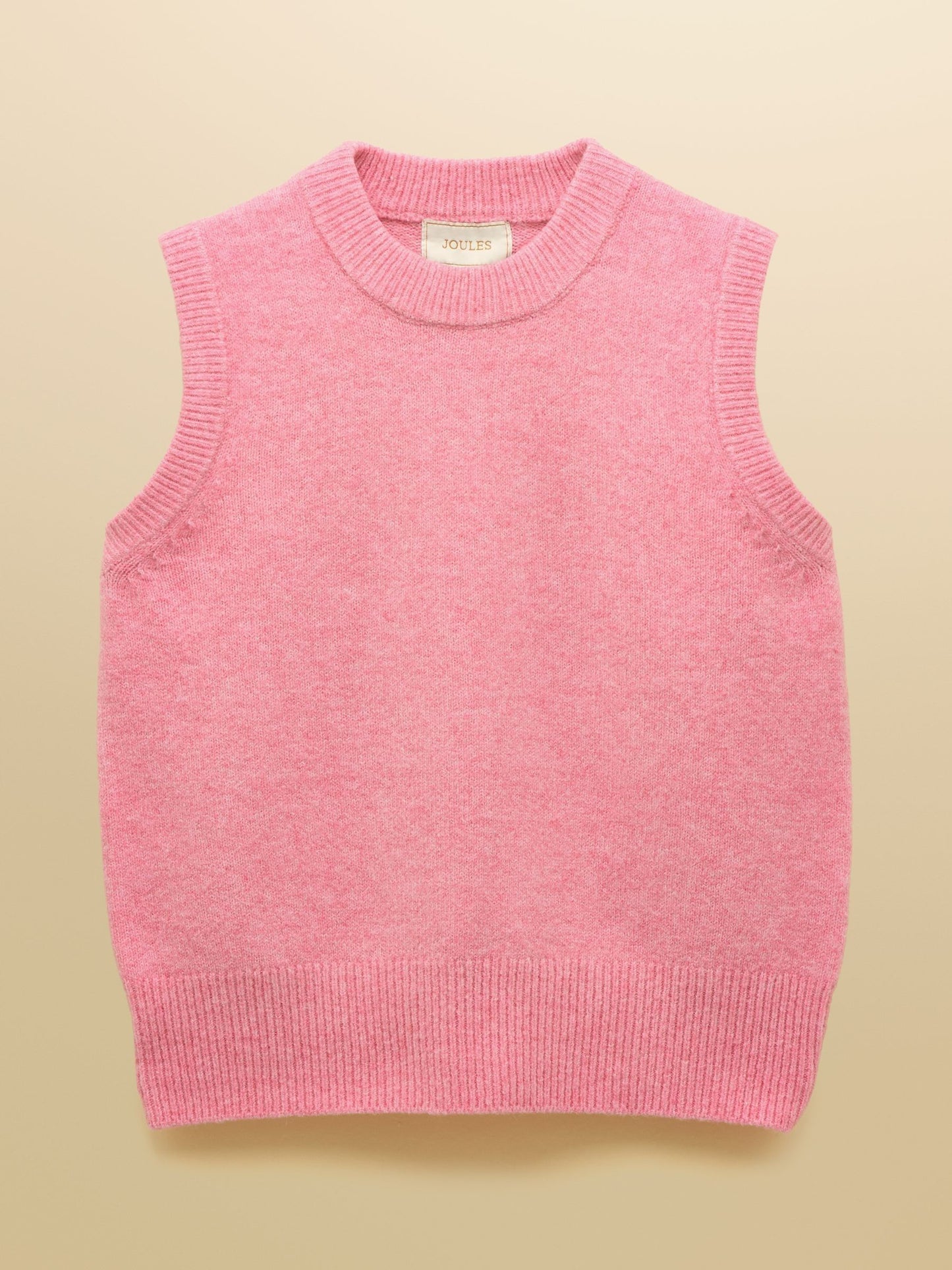 Holly Bright Pink Knitted Crew Neck Vest