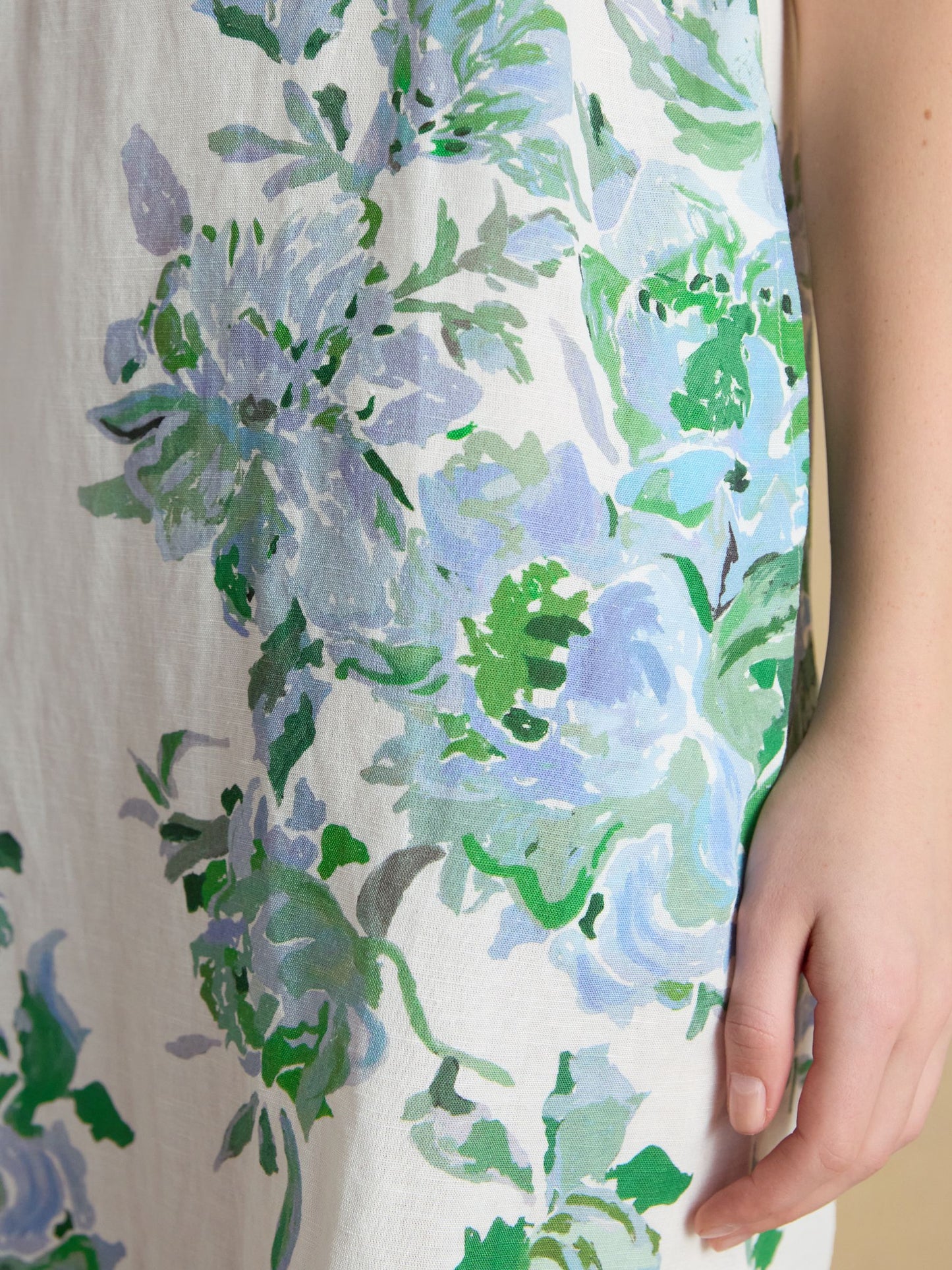 Delphine Blue Floral Shift Dress Blue Floral