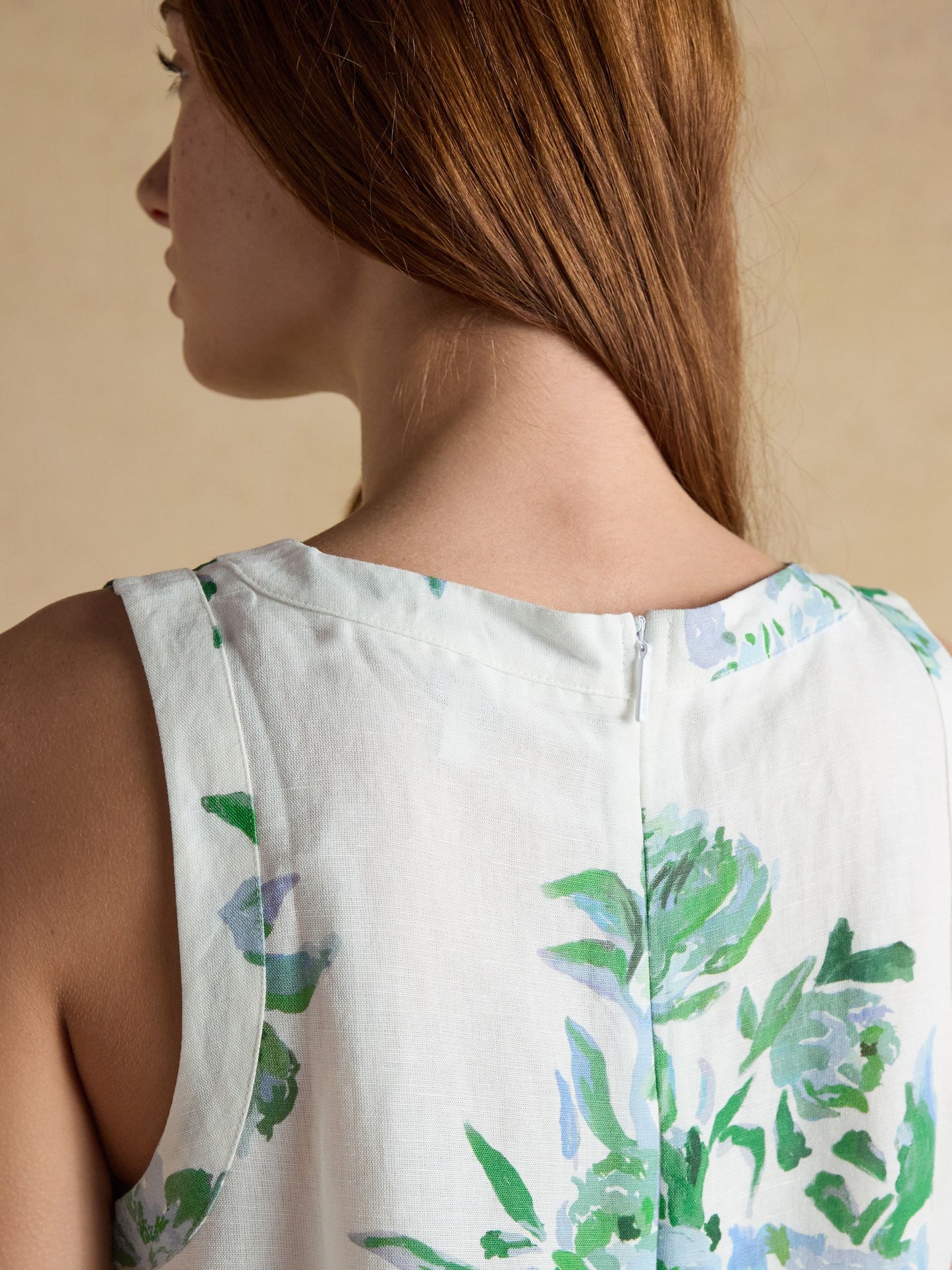 Delphine Blue Floral Shift Dress Blue Floral