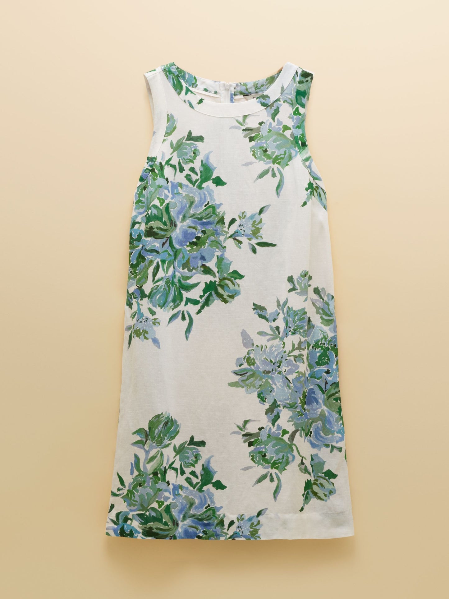 Delphine Blue Floral Shift Dress Blue Floral