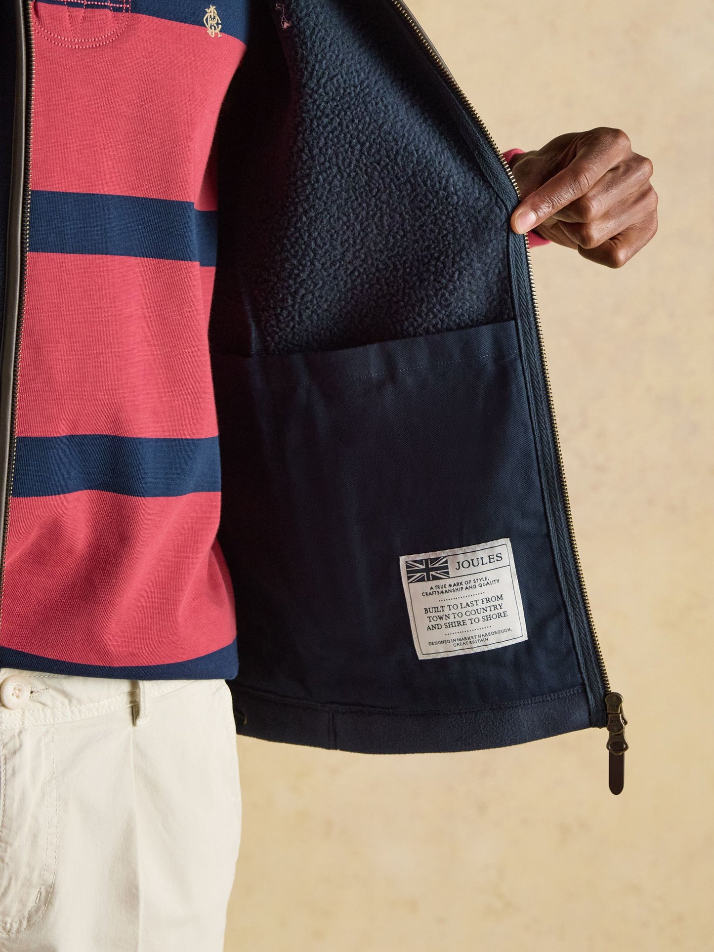 Heritage Fleece Navy Gilet