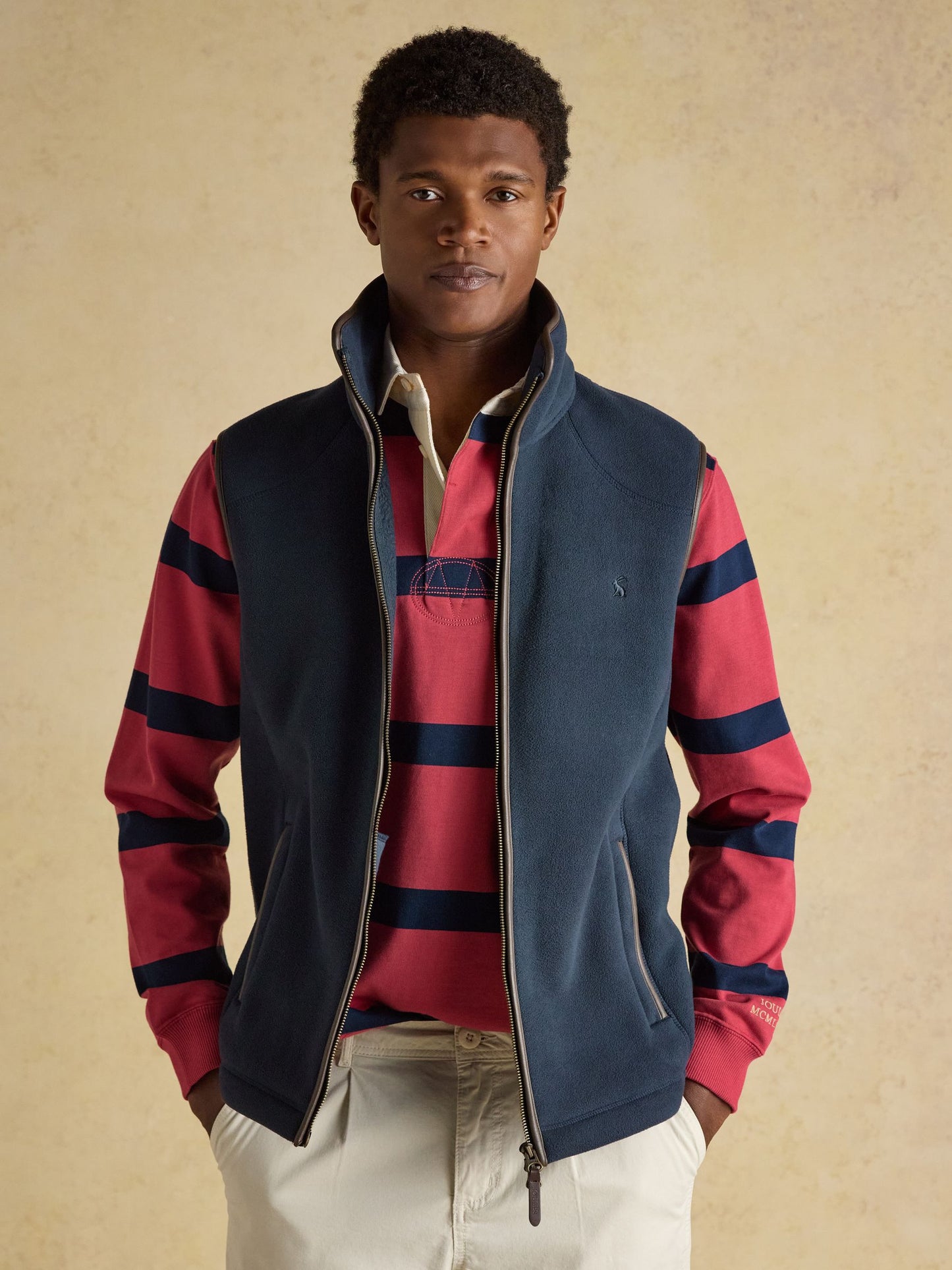 Heritage Fleece Navy Gilet