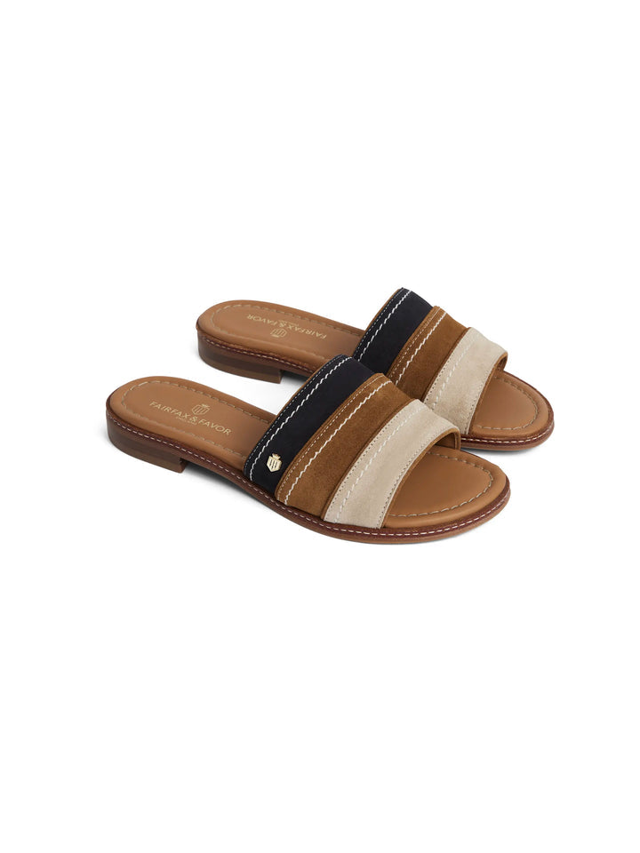 Santorini Tri-Colour Mules