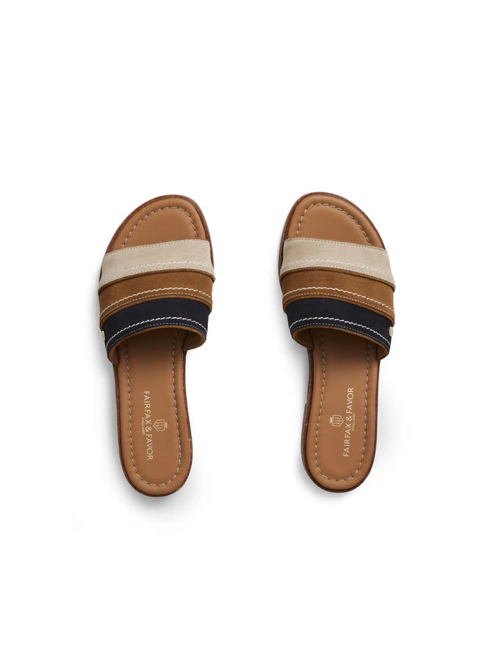 Santorini Tri-Colour Mules