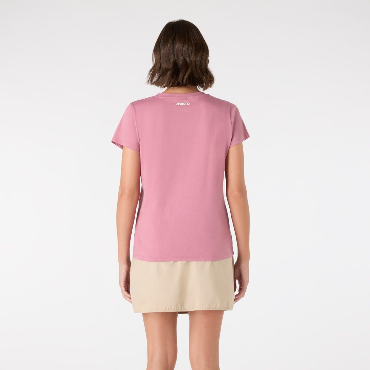 Original V Neck Tee Pink Chalk
