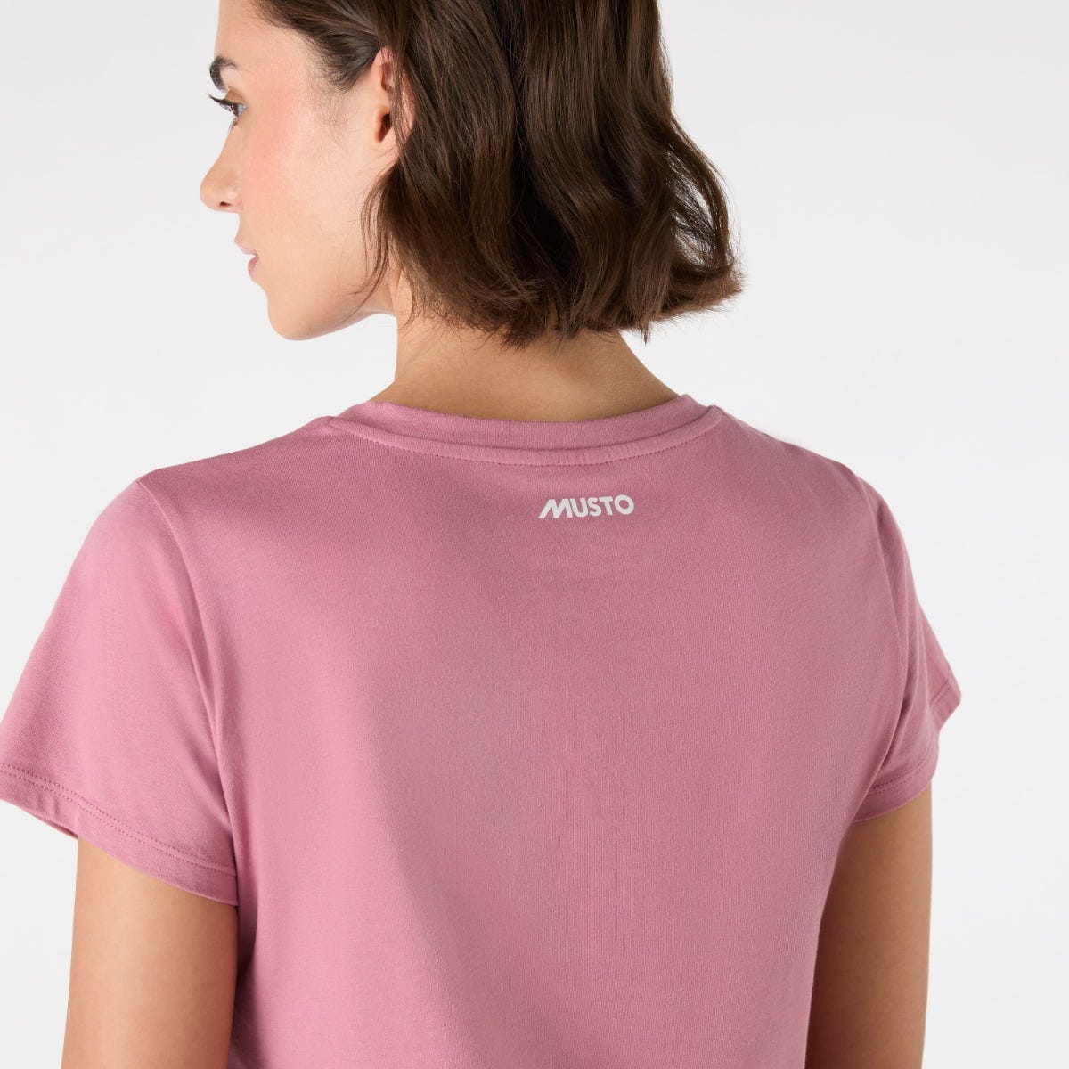 Original V Neck Tee Pink Chalk