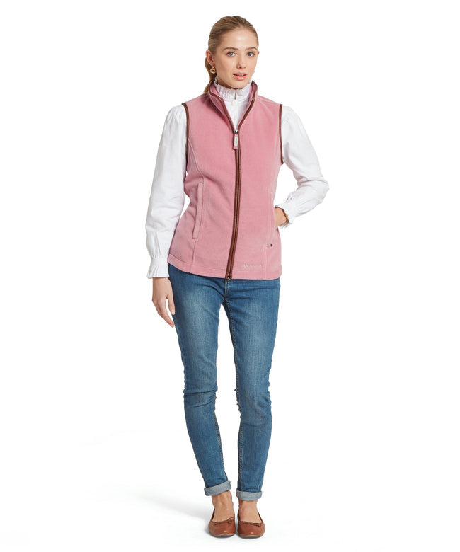 Lyndon Fleece Gilet Antique Rose