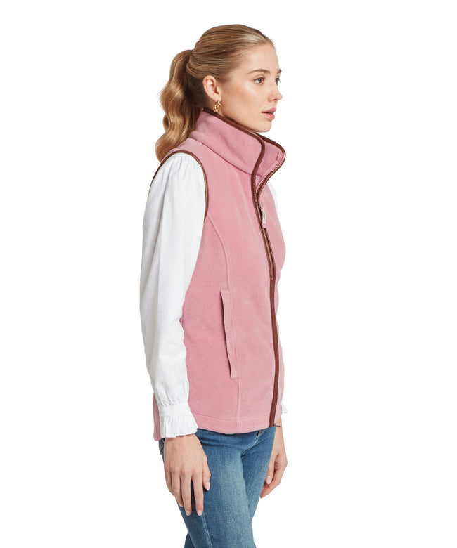 Lyndon Fleece Gilet Antique Rose